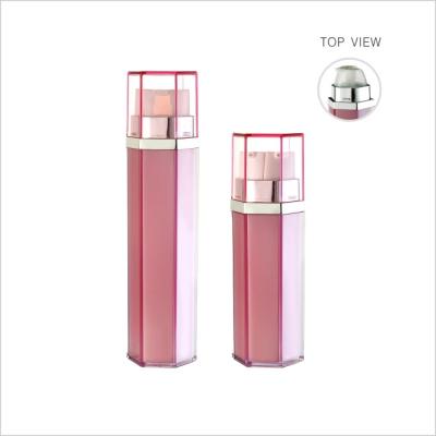 China Two In One Cylinder Cosmetic Lotion Bottle Double Pump Luxury Lotion Bottles for sale