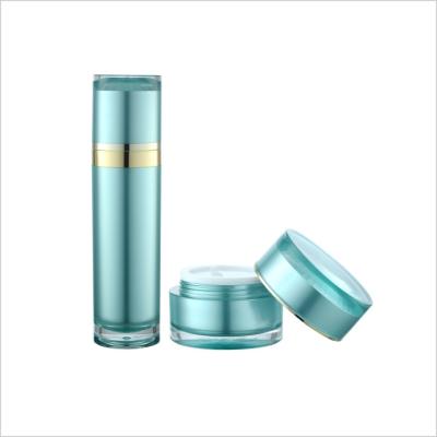 China Double Walled Facial Skincare Jars Packaging Acrylic PP 15g 30g 50g for sale