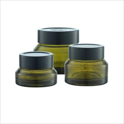 China Cream Cosmetic Glass Bottle 15ml 30ml 50ml Glass Cream Jars Cosmetics For Skincare for sale