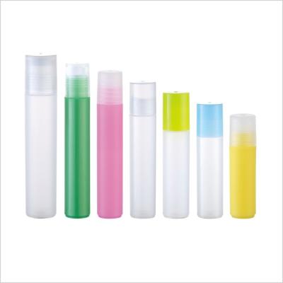 China Plastic Metal Ball Perfume Plastic Roll On Bottle Colorful Deodorant Roll On Containers for sale