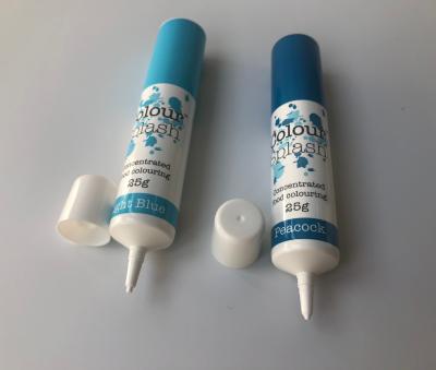 China Tubo macio laminado plástico geado do bocal longo do tubo com tampão de parafuso à venda
