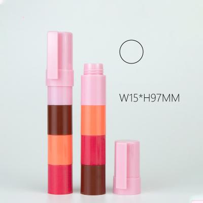 China Stapelbarer Lippenstiftbehälter mehrere Farben Lippenstiftbehälter Lippenstiftrohrfabrik zu verkaufen