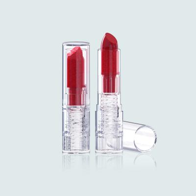 Chine Tube de rouge à lèvres transparent toutes les pièces en PET Conteneur de rouge à lèvres rechargeable Fabricant de boîtier de rouge à lèvres à vendre