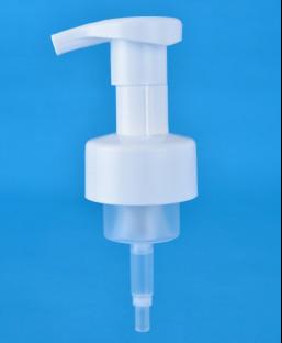 China 43-410 Clip Lock Outside Spring Foaming Hand Soap Pump 0.8cc Output for sale