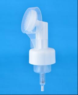 China Plastic 43-410 Facial Cleanser Foam Pump With Brush 0.8CC 1.5CC for sale