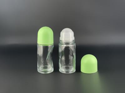 中国 50ml PP Plastic Glass Roll On Deodorant Bottles Customized Color 販売のため