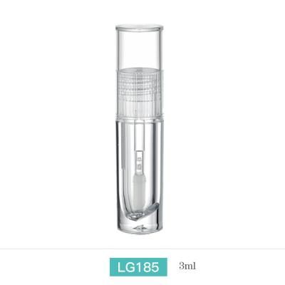 China Transparent Empty Lip Gloss Bottle Cosmetic Packaging Leakproof en venta