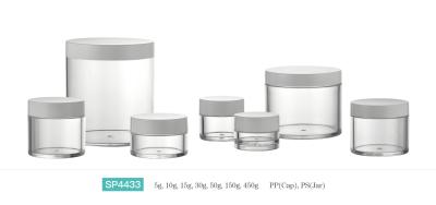 China Printed Custom Makeup Cream Jar Container / Cream Face Beauty Jar Containers With PP Inner Bottle for sale