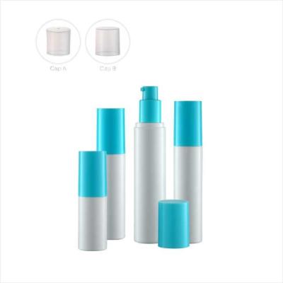 China Round Single wall 15ml 30ml 40ml 50ml airless pump  cosmetic bottle  PP PCR Material for sale