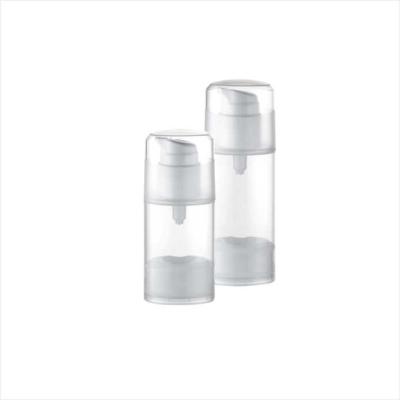 China Oval plastic cosmetic airless container 30ml 50ml PP airless bottle for sale