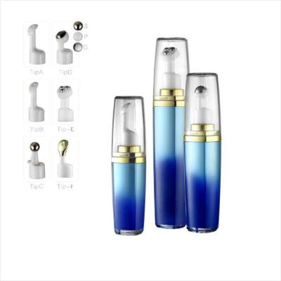 China Double wall  Lip Essence Airless Serum Pump Applicator Bottle 7.5ml 10ml 15ml for sale