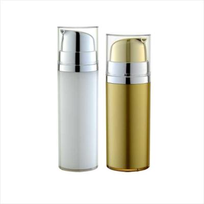 China 50ml 75ml 100ml Double Wall Cosmetic Airless Pump Bottle Acrylic Airless Bottle Airless Lotion Bottle for sale