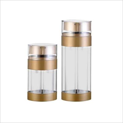 China 1oz 2oz Airless Pump Bottles Bulk Vacuum Lotion Bottle Matte UV Plating for sale
