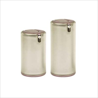 China Round Airless Jars Cosmetic Packaging Cylinder Airless Container for sale