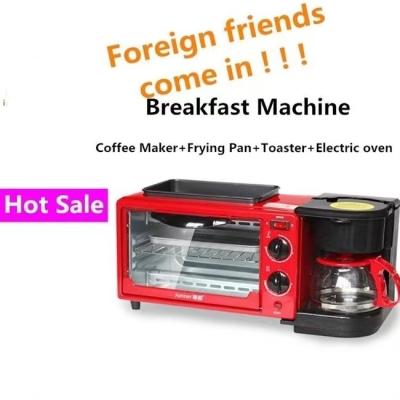 China Electric Oven Coffee Machine Frying Pan Convenient Breakfast Solution Maker 455*180*205mm for sale