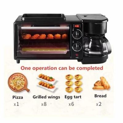 China Horizontal Style CE Certified Electric Oven Coffee Machine Frying Pan Breakfast Maker for sale