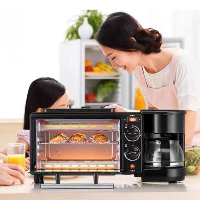 China Convection Oven Electric Oven Coffee Machine Frying Pan Multifunction Household 3 In 1 for sale