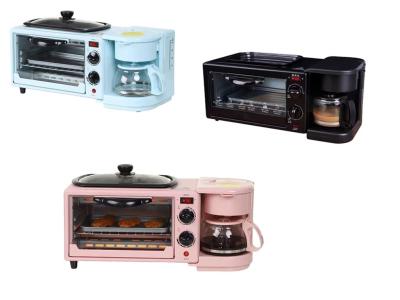 China Stainless Steel 3-In-1 Breakfast Maker Best Bakeware Set Coffee Machine Frying Pan for sale