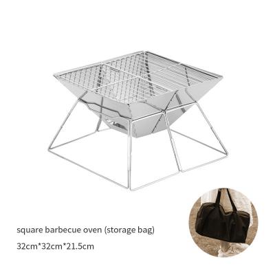 China Square Outdoor Camping BBQ Stove with Stainless Steel and Folding Design for sale