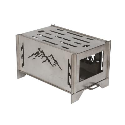China Foldable Stainless Steel Portable Camping Stove Ideal For Outdoor BBQ And Travel for sale