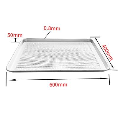 China Customizable Carbon Steel Hollow Design Aluminum Alloy Baking Tray for Baking in Oven for sale