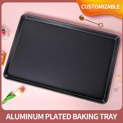 China Commercial Bread Baking Equipment Teflon Non - Stick Aluminized Steel Roasting oven Pan for sale