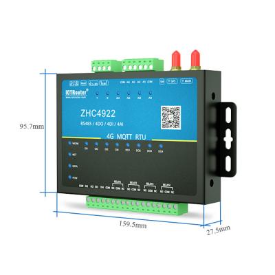 China Circuit Integrated M2M Modbus Industrial 4G RTU Controller With LTE Antenna for sale