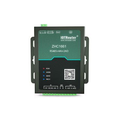 China Série RS485 industrial aos dados análogos 4 do modem dos ethernet 20mA à aquisição RTU à venda