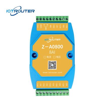 China 0-10V Remote IO Module with RS485 Modbus 8 Channel Gateway Z-A0800 for IOT Data Acquisition for sale