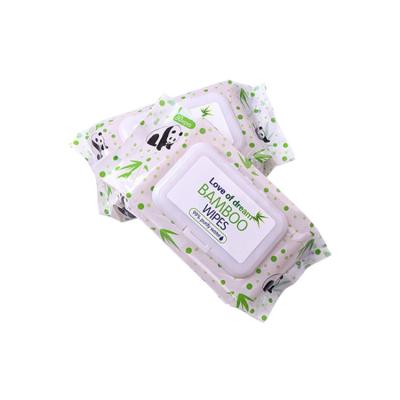 China Practical Unbleached Bamboo Baby Wipes Odorless Biodegradable for sale