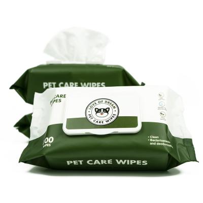 China Anti Bacterial Biodegradable Wet Wipes Non Woven Multiscene For Pet Cleaning for sale