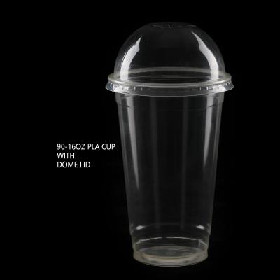 China Biodegradable PLA Drinking Cups For Cold Beverage 16Ounce Case Of 1000 for sale