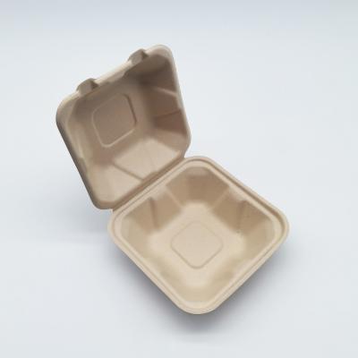 China Eco Friendly Food Biodegradable Bagasse Tableware Sugarcane Containers For Camping for sale