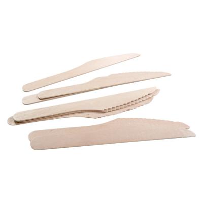 China OEM Nontoxic Biodegradable Wooden Cutlery , Compostable Wooden Disposable Utensils for sale