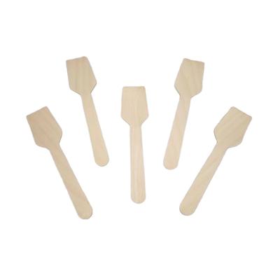 China Renewable Disposable Wooden Gelato Spoons Compostable Odorless for sale