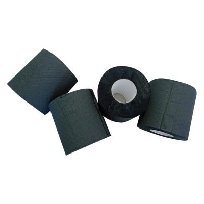 China Black Odorless Biodegradable Toilet Paper Virgin Wood Pulp Material for sale