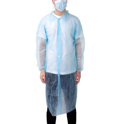 China Non Woven Laboratory Coat Designs Wholesale Fabric Material Doctors Medical Disposable Lab Coats for sale