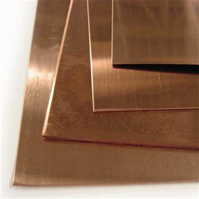 China AISI 1.2 Mm Copper Sheet H59 Bright Half Soft C10400 C10500 for sale