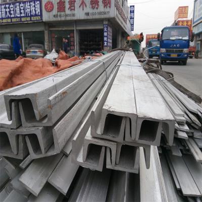China Canal de aço inoxidável ASTM 201 No.1 Superfície 6 mm de espessura Canal C Viga de aço Tira à venda