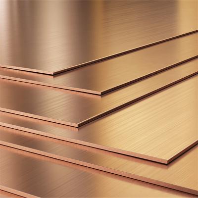 China Factory Soft Copper Sheet 0.5mm Thick H59 SUS Metal Color Flat Surface for sale