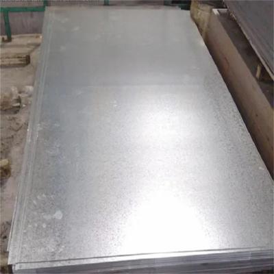 中国 DX52D Z160 Galvanised Steel Flat Sheet SGCC 2mm ASTM Standard Silver Color 販売のため