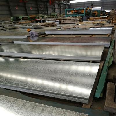 China SPCC Galvanized Steel Sheets EN10214 80g Zinc Layer 1500*6000mm 3mm Sliver Surface for sale