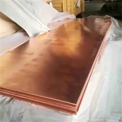 Chine Plaques de cuivre de l'usine chinoise Plaques de cuivre rouges Épaisseur 3 mm Norme GB/T 5231-2012 TP1 Garde largeur 1250 mm à vendre