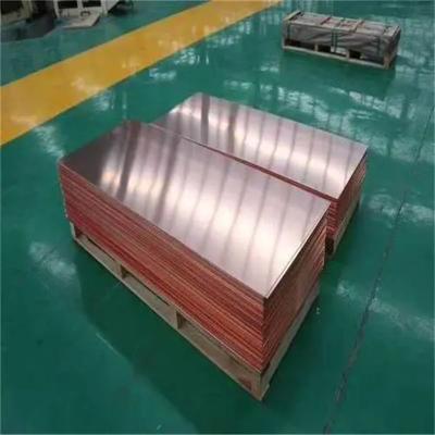 China C11000 Grade Flat Copper Plate 6mm 8mm Thickness JIS Standard for sale