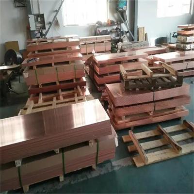 China TP3 Copper Plate 5mm Thickness Red GB/T Standard Purity 99.99% for sale
