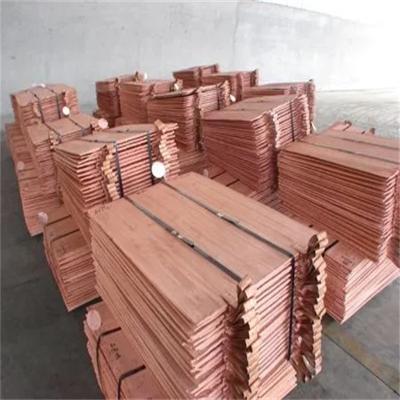 China Fabricante chino Cátodo de cobre T2 Grado 2mm espesor 1000mm*2000mm Tamaño Hojas de cobre en venta