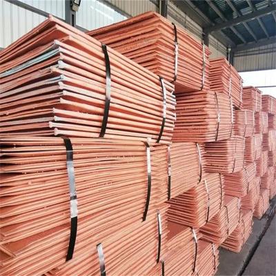 Chine Copper cathode chinois feuilles de cuivre rouge 99,99% pureté GB taille personnalisée standard à vendre
