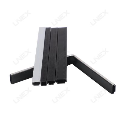 China Stripe Aluminum Window Spacer Bars For Double Glazing Black Warm Edge 5M for sale