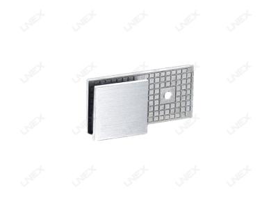 China Conector de aço inoxidável da braçadeira da porta do chuveiro do banheiro do hardware de vidro de 180 graus à venda