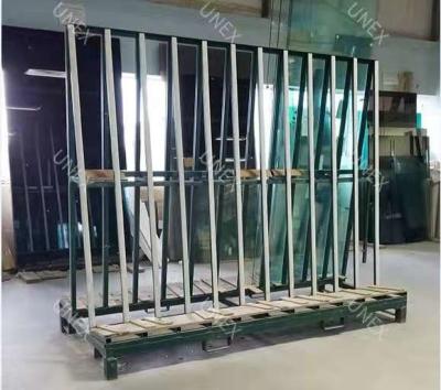 China Customized Connection A Type Glass Frame Rack With Forklift Truck for sale